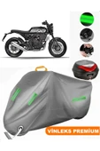 MotoEN  Vinleks Gri Brixton Crossfire 500 Arka Çanta Uyumlu Motosiklet Brandası (Kilit Uyumlu) - 1