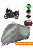 MotoEN  Vinleks Gri Bmw K 1600 GT Arka Çanta Uyumlu Motosiklet Brandası (Kilit Uyumlu) thumbnail 1