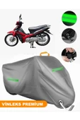 MotoEN  Vinleks Gri Çelik Motor Angel 50 Uyumlu Motosiklet Brandası Lüx Kalite (Kilit Uyumlu) thumbnail 1