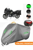 MotoEN  Vinleks Gri Bmw R 1200 RT Arka Çanta Uyumlu Motosiklet Brandası (Kilit Uyumlu) - 1