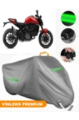 MotoEN  Vinleks Gri Ducati Monster 937 Uyumlu Motosiklet Brandası Lüx Kalite (Kilit Uyumlu) thumbnail 1