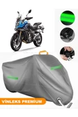 MotoEN  Vinleks Gri CF Moto 650MT Uyumlu Motosiklet Brandası Lüx Kalite (Kilit Uyumlu) thumbnail 1