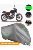 MotoEN  Vinleks Gri Brixton Felsberg 250 Uyumlu Motosiklet Brandası Lüx Kalite (Kilit Uyumlu) thumbnail 1