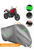 MotoEN  Vinleks Gri Ducati Monster 821 Uyumlu Motosiklet Brandası Lüx Kalite (Kilit Uyumlu) thumbnail 1