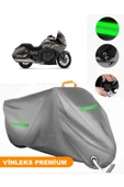 MotoEN  Vinleks Gri Bmw K 1600 Bagger Uyumlu Motosiklet Brandası Lüx Kalite (Kilit Uyumlu) thumbnail 1