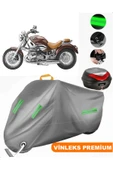 MotoEN  Vinleks Gri Bmw R 1200 C Arka Çanta Uyumlu Motosiklet Brandası (Kilit Uyumlu) thumbnail 1