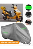 MotoEN  Vinleks Gri Çelik Motor Wind Hunter 150 Uyumlu Motosiklet Brandası Lüx Kalite (Kilit Uyumlu) - 1