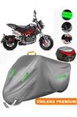 MotoEN  Vinleks Gri Benelli TNT 125 Arka Çanta Uyumlu Motosiklet Brandası (Kilit Uyumlu) thumbnail 1