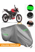MotoEN  Vinleks Gri Bajaj Pulsar NS 160 Uyumlu Motosiklet Brandası Lüx Kalite (Kilit Uyumlu) thumbnail 1