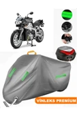 MotoEN  Vinleks Gri Bmw K 1200 R Arka Çanta Uyumlu Motosiklet Brandası (Kilit Uyumlu) thumbnail 1
