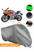 MotoEN  Vinleks Gri CF Moto 250SR Uyumlu Motosiklet Brandası Lüx Kalite (Kilit Uyumlu) thumbnail 1