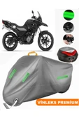 MotoEN  Vinleks Gri Bmw G 650 GS Arka Çanta Uyumlu Motosiklet Brandası (Kilit Uyumlu) - 1