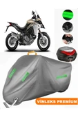 MotoEN  Vinleks Gri Ducati Multistrada 1200 Enduro Arka Çanta Uyumlu Motosiklet Brandası (Kilit Uyumlu) thumbnail 1