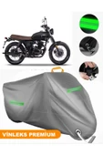 MotoEN  Vinleks Gri Brixton Cromwell 125 Uyumlu Motosiklet Brandası Lüx Kalite (Kilit Uyumlu) thumbnail 1