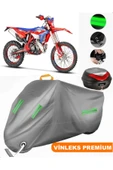 MotoEN  Vinleks Gri Beta RR 4T Enduro 350 Arka Çanta Uyumlu Motosiklet Brandası (Kilit Uyumlu) thumbnail 1