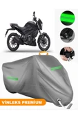 MotoEN  Vinleks Gri Bajaj Dominar 400 UG Uyumlu Motosiklet Brandası Lüx Kalite (Kilit Uyumlu) thumbnail 1