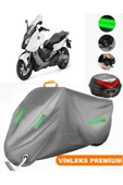MotoEN  Vinleks Gri Bmw C 650 Sport Arka Çanta Uyumlu Motosiklet Brandası (Kilit Uyumlu) - 1