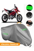 MotoEN  Vinleks Gri Ducati Hypermotard 796 Uyumlu Motosiklet Brandası Lüx Kalite (Kilit Uyumlu) thumbnail 1