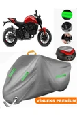 MotoEN  Vinleks Gri Ducati Monster 937 Arka Çanta Uyumlu Motosiklet Brandası (Kilit Uyumlu) thumbnail 1