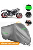 MotoEN  Vinleks Gri Ducati Monster 620ie Uyumlu Motosiklet Brandası Lüx Kalite (Kilit Uyumlu) thumbnail 1