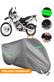 MotoEN  Vinleks Gri Bmw F 650 GS Dakar Uyumlu Motosiklet Brandası Lüx Kalite (Kilit Uyumlu) thumbnail 1