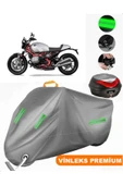 MotoEN  Vinleks Gri Bmw Yeni R 12 nineT Arka Çanta Uyumlu Motosiklet Brandası (Kilit Uyumlu) thumbnail 1