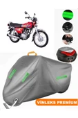 MotoEN  Vinleks Gri Honda CG 125 Arka Çanta Uyumlu Motosiklet Brandası (Kilit Uyumlu) thumbnail 1