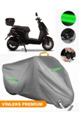 MotoEN  Vinleks Gri Falcon Techno 50 Uyumlu Motosiklet Brandası Lüx Kalite (Kilit Uyumlu) thumbnail 1