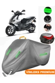 MotoEN  Vinleks Gri Gilera Runner 200 ST Arka Çanta Uyumlu Motosiklet Brandası (Kilit Uyumlu) thumbnail 1