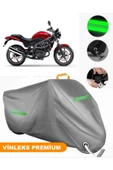 MotoEN  Vinleks Gri Honda VTR 250 Uyumlu Motosiklet Brandası Lüx Kalite (Kilit Uyumlu) thumbnail 1