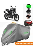 MotoEN  Vinleks Gri Honda CB 250 Arka Çanta Uyumlu Motosiklet Brandası (Kilit Uyumlu) thumbnail 1