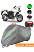 MotoEN  Vinleks Gri Honda CBF 1000 Arka Çanta Uyumlu Motosiklet Brandası (Kilit Uyumlu) thumbnail 1