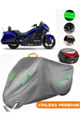 MotoEN  Vinleks Gri Honda Goldwing F6B Arka Çanta Uyumlu Motosiklet Brandası (Kilit Uyumlu) - 1