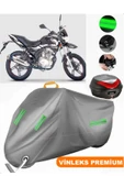 MotoEN  Vinleks Gri Falcon Wonder 150 Arka Çanta Uyumlu Motosiklet Brandası (Kilit Uyumlu) - 1