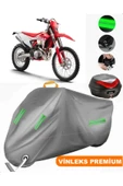 MotoEN  Vinleks Gri Gas Gas EC 350 F Arka Çanta Uyumlu Motosiklet Brandası (Kilit Uyumlu) thumbnail 1