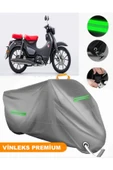 MotoEN  Vinleks Gri Honda C125 Super Cub Uyumlu Motosiklet Brandası Lüx Kalite (Kilit Uyumlu) thumbnail 1