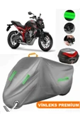 MotoEN  Vinleks Gri Honda CB 650 F Arka Çanta Uyumlu Motosiklet Brandası (Kilit Uyumlu) thumbnail 1