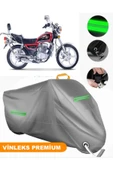 MotoEN  Vinleks Gri Falcon Comfort 150 Uyumlu Motosiklet Brandası Lüx Kalite (Kilit Uyumlu) - 1
