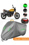MotoEN  Vinleks Gri Ducati Scrambler 1100 Pro Arka Çanta Uyumlu Motosiklet Brandası (Kilit Uyumlu) thumbnail 1