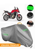 MotoEN  Vinleks Gri Ducati Multistrada V4 S Uyumlu Motosiklet Brandası Lüx Kalite (Kilit Uyumlu) thumbnail 1