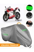 MotoEN  Vinleks Gri Ducati Panigale 1199 S Uyumlu Motosiklet Brandası Lüx Kalite (Kilit Uyumlu) thumbnail 1