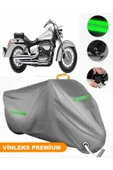 MotoEN  Vinleks Gri Honda VT 750 C Shadow Uyumlu Motosiklet Brandası Lüx Kalite (Kilit Uyumlu) thumbnail 1