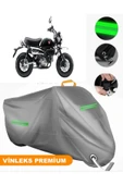 MotoEN  Vinleks Gri Honda Monkey 125 Uyumlu Motosiklet Brandası Lüx Kalite (Kilit Uyumlu) thumbnail 1