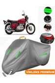 MotoEN  Vinleks Gri Honda Goldwing GL 1000 Arka Çanta Uyumlu Motosiklet Brandası (Kilit Uyumlu) thumbnail 1