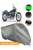MotoEN  Vinleks Gri Honda VT 750 DC Black Widow Uyumlu Motosiklet Brandası Lüx Kalite (Kilit Uyumlu) thumbnail 1