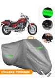 MotoEN  Vinleks Gri Honda VF 750 C Magna Uyumlu Motosiklet Brandası Lüx Kalite (Kilit Uyumlu) thumbnail 1
