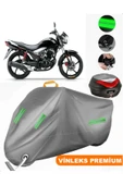 MotoEN  Vinleks Gri Haojue DA135 S Arka Çanta Uyumlu Motosiklet Brandası (Kilit Uyumlu) - 1