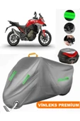 MotoEN  Vinleks Gri Ducati Multistrada V4 S Sport Arka Çanta Uyumlu Motosiklet Brandası (Kilit Uyumlu) thumbnail 1