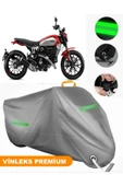 MotoEN  Vinleks Gri Ducati Scrambler Icon Uyumlu Motosiklet Brandası Lüx Kalite (Kilit Uyumlu) thumbnail 1