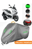MotoEN  Vinleks Gri Honda PCX125 Arka Çanta Uyumlu Motosiklet Brandası (Kilit Uyumlu) thumbnail 1
